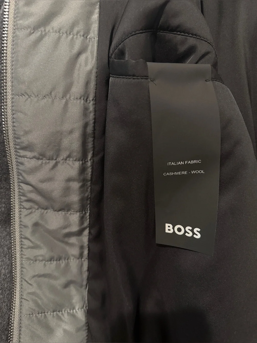 Hugo Boss Coxtan Wool-Cashmere Blend Coat in Medium Grey, 38R